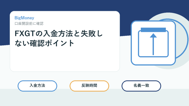 FXGTの入金方法と失敗しない確認ポイント 