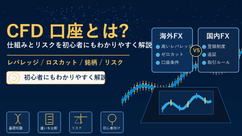 CFD 口座とはを始める前の注意点と選び方 