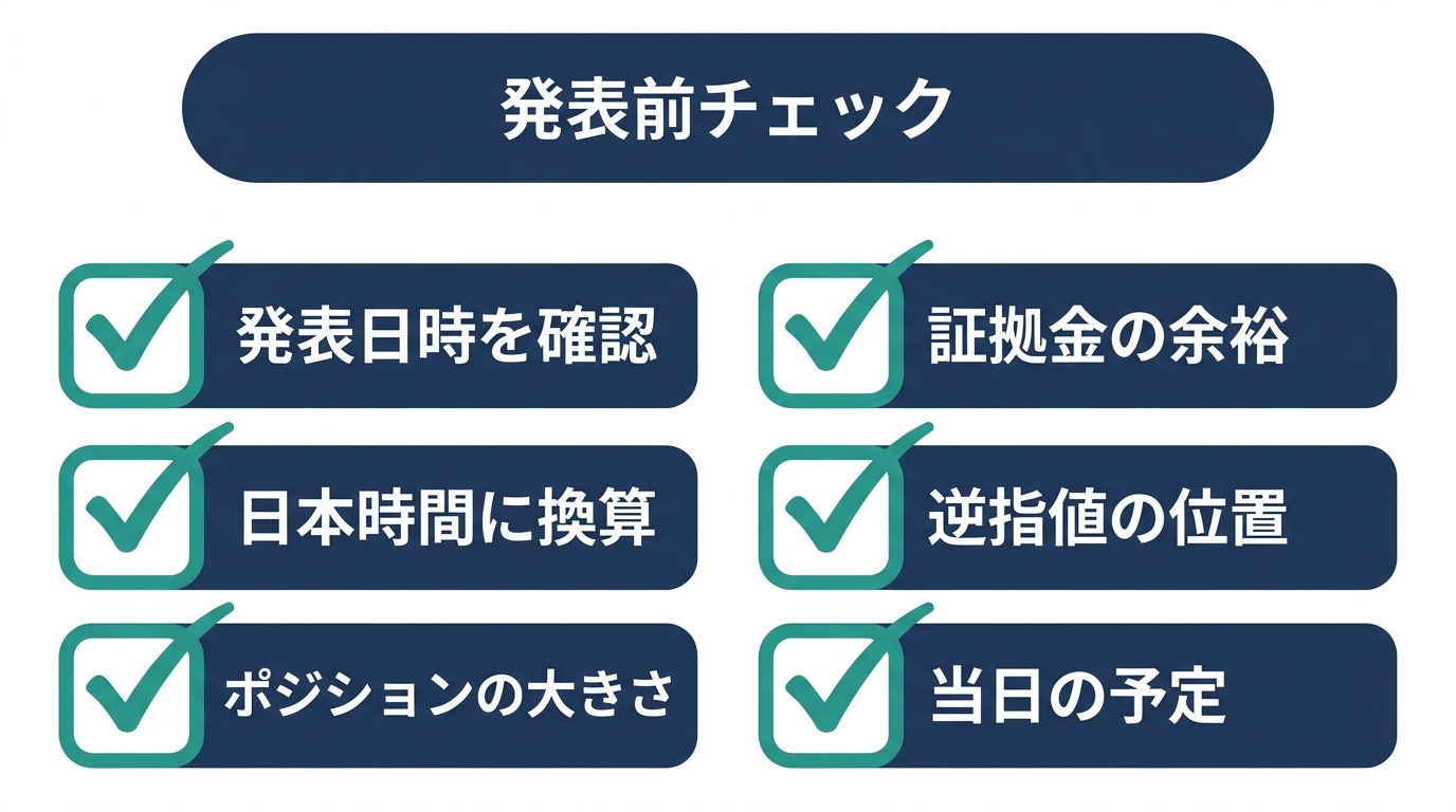 FX雇用統計の発表前に確認する6項目のチェックリスト